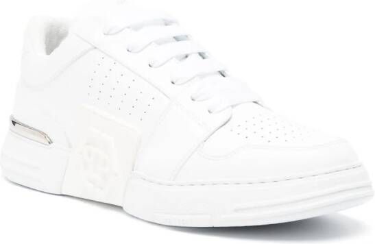 Philipp Plein Royal Street sneakers met logo-reliÃf Wit