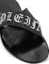 Philipp Plein Leren sandalen met logoplakkaat Zwart - Thumbnail 3