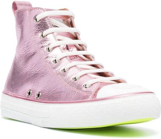 Philipp Plein Megastar high-top sneakers Roze