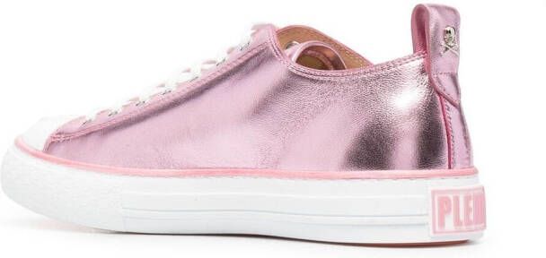 Philipp Plein Megastar metallic sneakers Roze