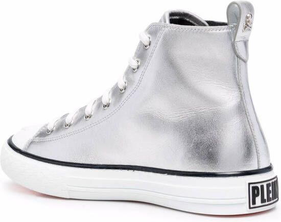 Philipp Plein Metallic sneakers Zilver