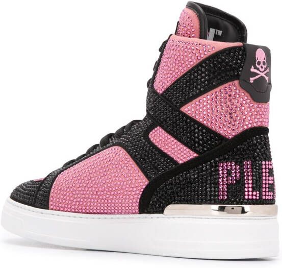 Philipp Plein Money Beast high-top sneakers Roze