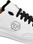 Philipp Plein Leren sneakers met monogram Wit - Thumbnail 4