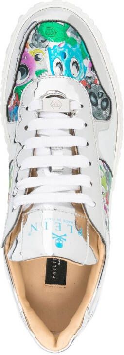 Philipp Plein Monster low-top sneakers Zilver - Foto 3