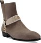 Philipp Plein Nubuck suède enkellaarzen Beige - Thumbnail 2