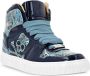 Philipp Plein Paisley high-top sneakers Blauw - Thumbnail 2