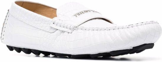 Philipp Plein Penny slip-on loafers Wit