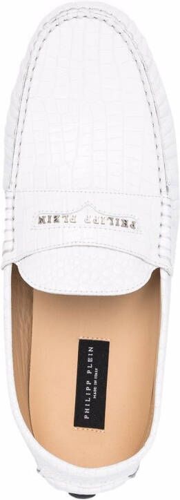 Philipp Plein Penny slip-on loafers Wit