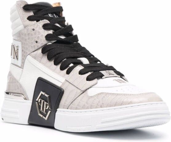 Philipp Plein Phantom high top sneakers Grijs Schoenen