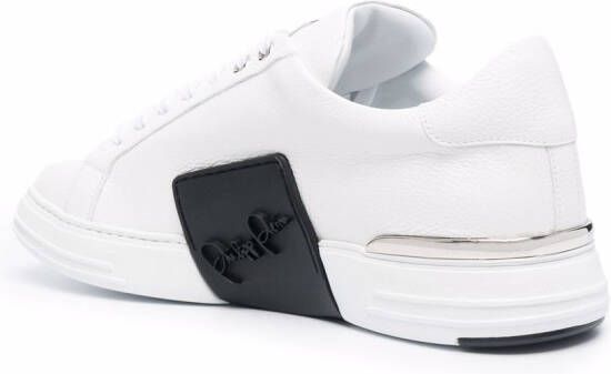 Philipp Plein Phantom Kick$ low-top sneakers Wit