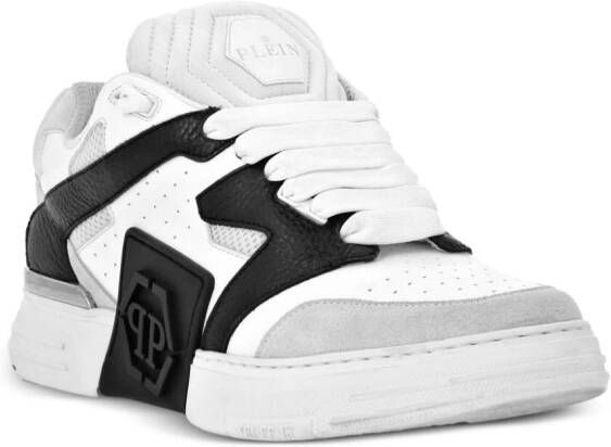 Philipp Plein Phantom Street leren sneakers Wit