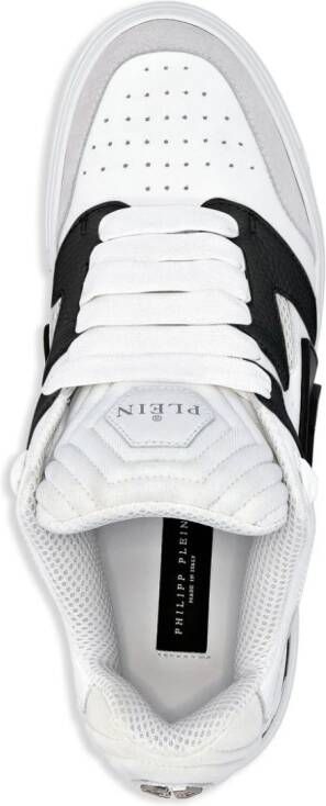 Philipp Plein Phantom Street leren sneakers Wit