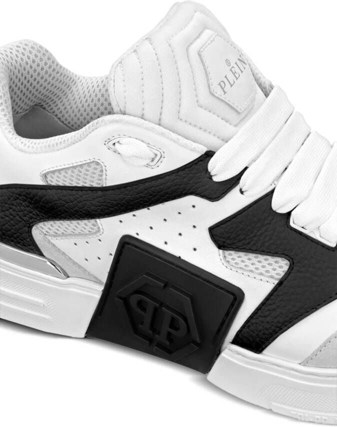 Philipp Plein Phantom Street leren sneakers Wit