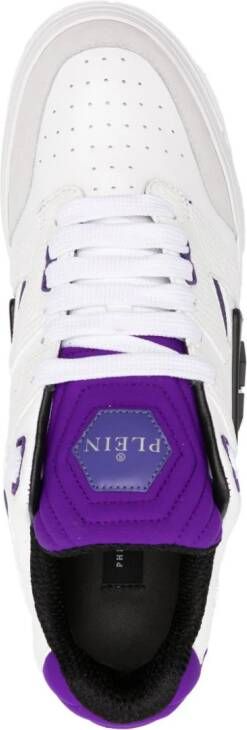 Philipp Plein Phantom Street leren sneakers Wit