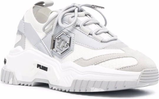 Philipp Plein Predator low-top sneakers Grijs