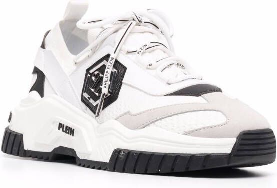 Philipp Plein Predator low-top sneakers Wit