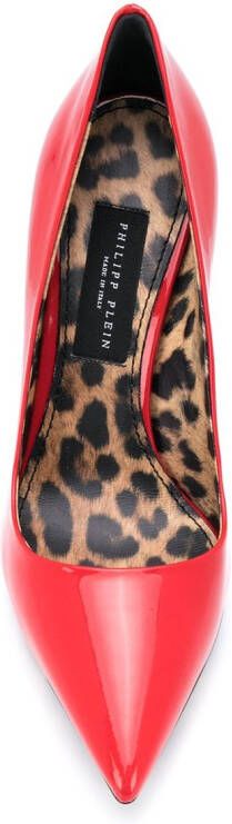 Philipp Plein Pumps met puntige neus Rood