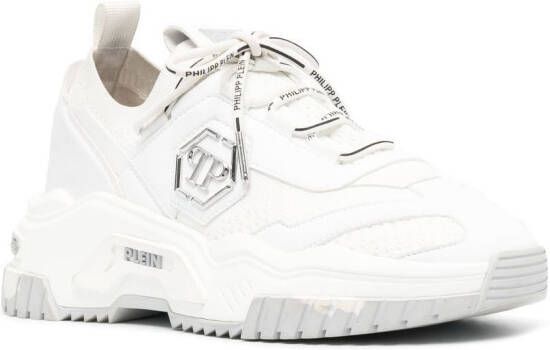 Philipp Plein Runner Hexagon low-top sneakers Wit