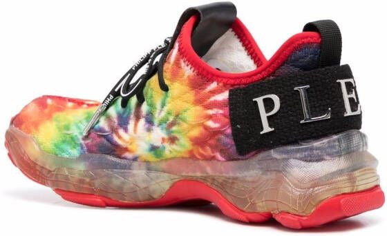 Philipp Plein Runner Hyper sneakers met tie-dye print Rood
