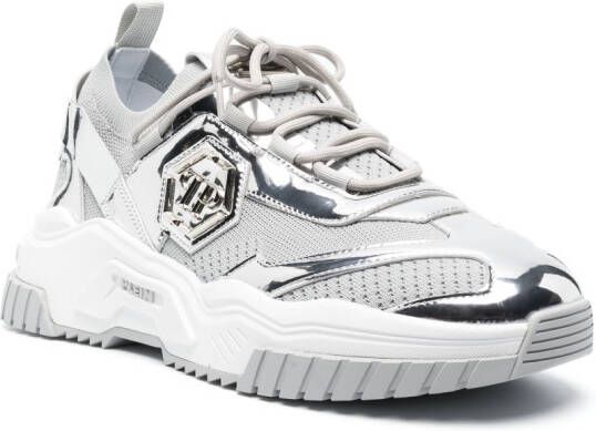 Philipp Plein Predator low-top sneakers Zilver
