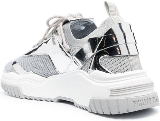 Philipp Plein Predator low-top sneakers Zilver
