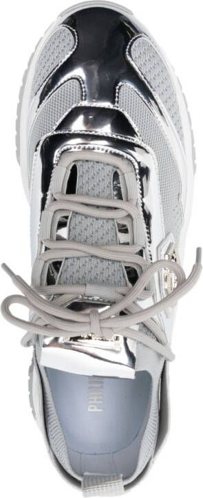 Philipp Plein Predator low-top sneakers Zilver