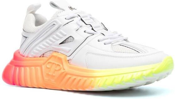 Philipp Plein Runner Rainbow low-top sneakers Wit