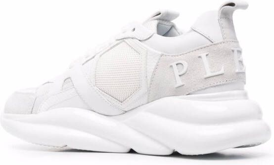 Philipp Plein Runner sneakers met colourblocking Wit