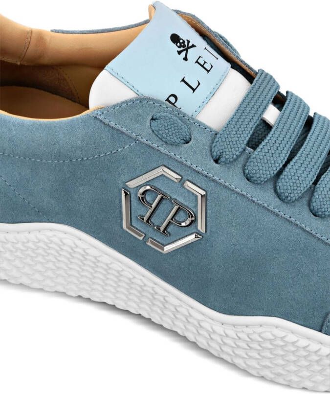 Philipp Plein Runner suède sneakers Blauw