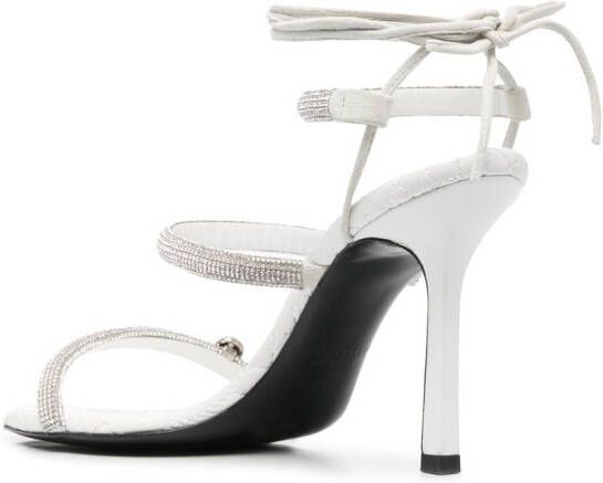 Philipp Plein Sandalen met bandjes Wit