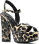 Philipp Plein Sandalen met luipaardprint Beige - Thumbnail 2