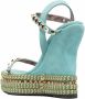 Philipp Plein Sandalen met sleehak Blauw - Thumbnail 3