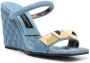 Philipp Plein Sandalen met sleehak Blauw - Thumbnail 2