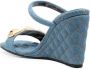 Philipp Plein Sandalen met sleehak Blauw - Thumbnail 3