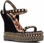 Philipp Plein Sandalen met sleehak Zwart - Thumbnail 2