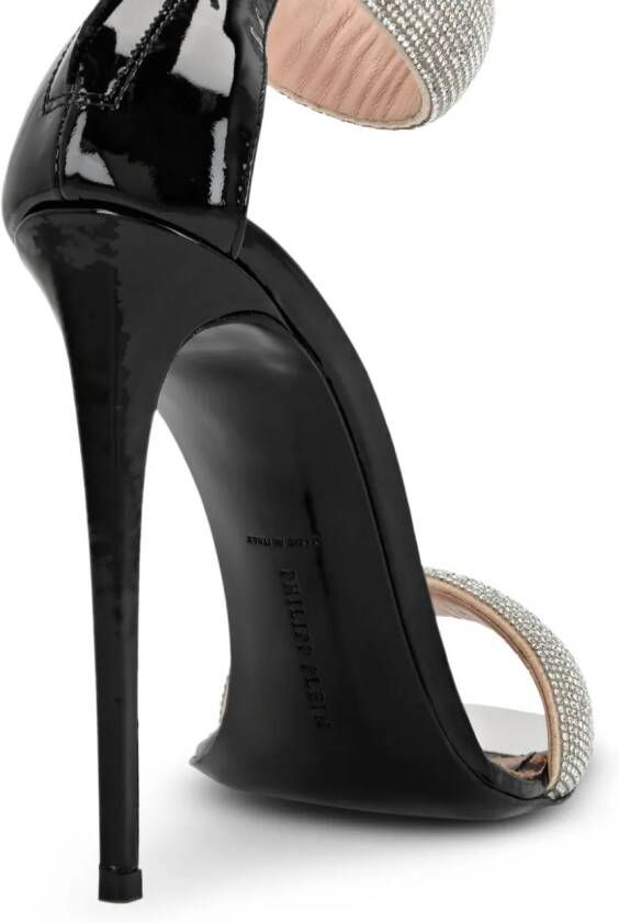 Philipp Plein Sandalen verfraaid met kristallen Zwart