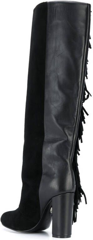 Philipp Plein Signature hoge laarzen Zwart