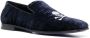 Philipp Plein Skull Bones fluwelen loafers Blauw - Thumbnail 2