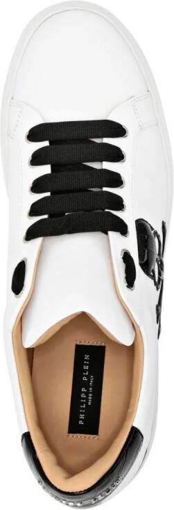 Philipp Plein Skull&Bones low-top sneakers Wit