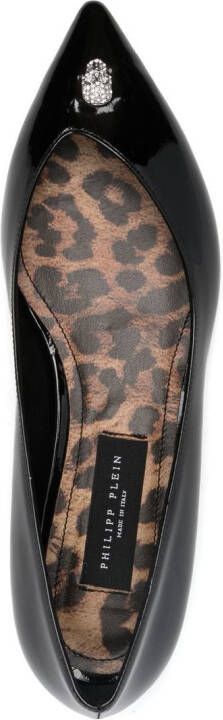 Philipp Plein Ballerina's met studs Zwart