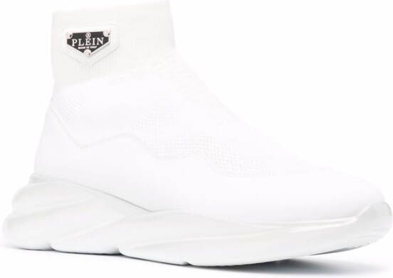 Philipp Plein Skywalker soksneakers Wit