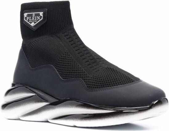 Philipp Plein Skywalker soksneakers Zwart