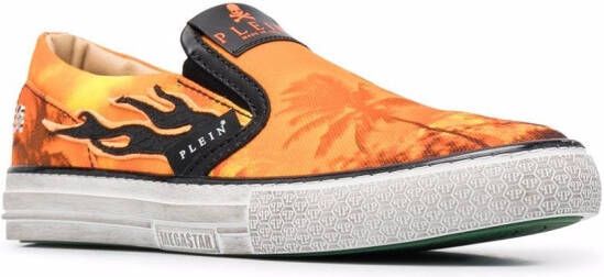 Philipp Plein Slip-on sneakers Oranje