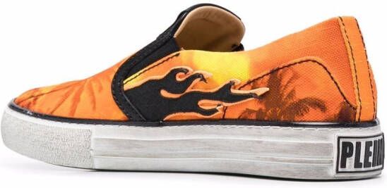 Philipp Plein Slip-on sneakers Oranje