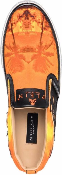 Philipp Plein Slip-on sneakers Oranje