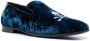 Philipp Plein Slippers met doodskop-applicatie Blauw - Thumbnail 2