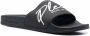 Philipp Plein Slippers met logo reliëf Zwart - Thumbnail 2