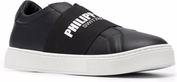 Philipp Plein Sneakers met logobandje Zwart