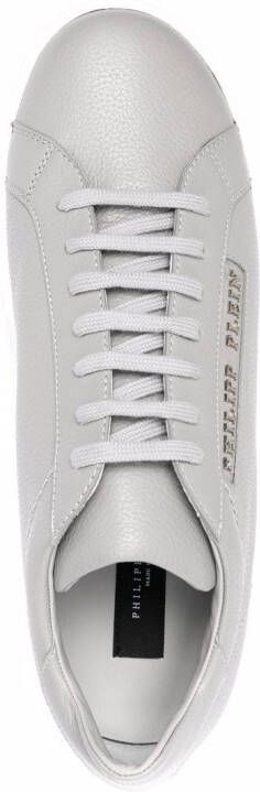 Philipp Plein Sneakers met logoplakkaat Grijs