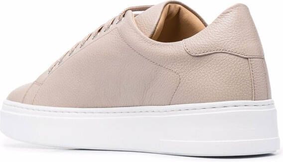 Philipp Plein Sneakers met logoplakkaat Beige